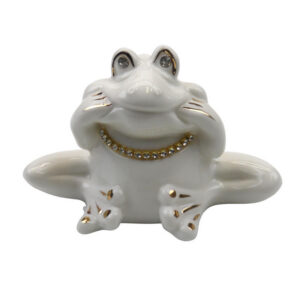 porcelain frog figurine 9cm
