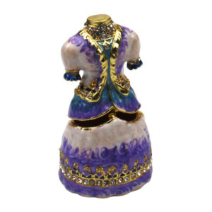 metal crystal rhinestone jewelry box 7cm